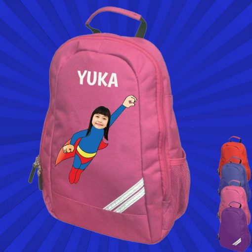 pink backpack with wonderkid image