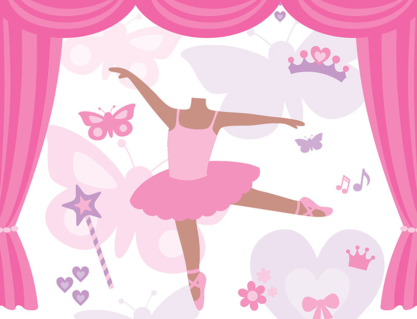 create your own personalised picture ballerina