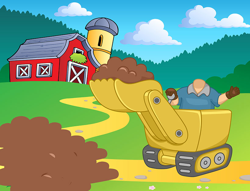 create your own personalised picture digger