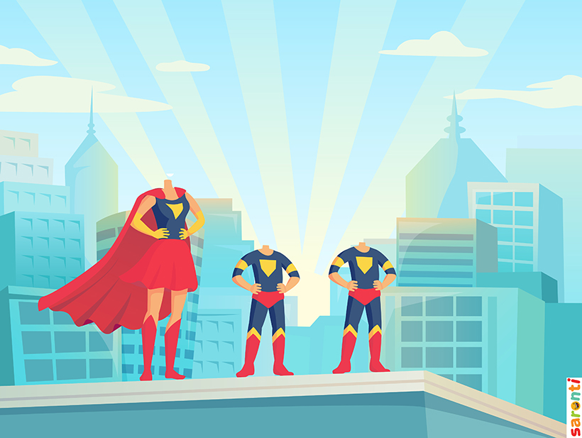 create your own family superhero personalised portrait