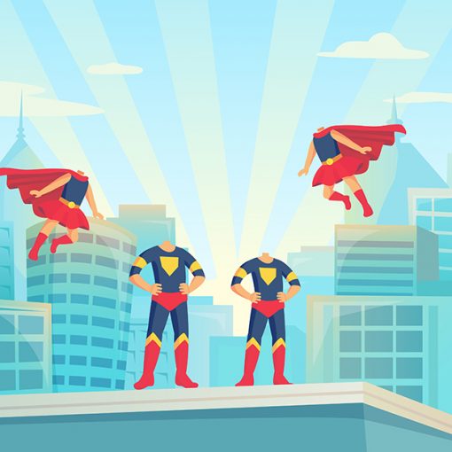superheroes-family-2-boys-2-girls