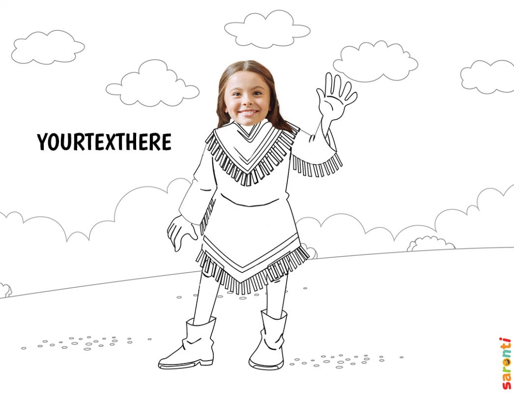 personalised-colouring-pocahontas