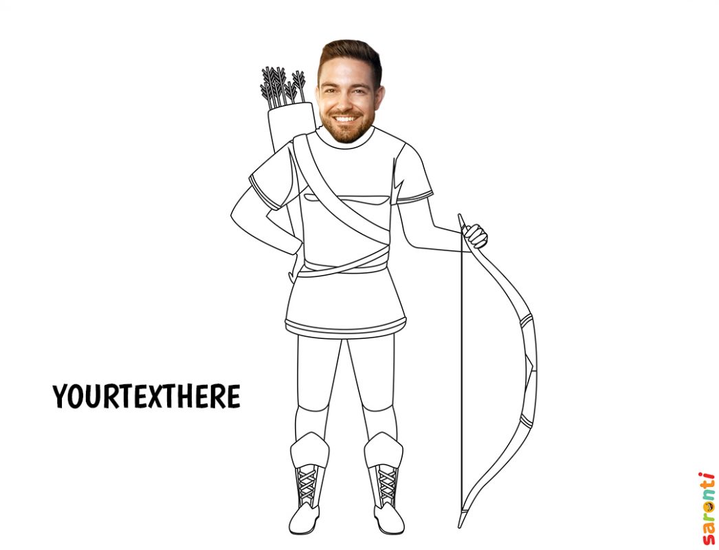 personalised-colouring-robin-hood