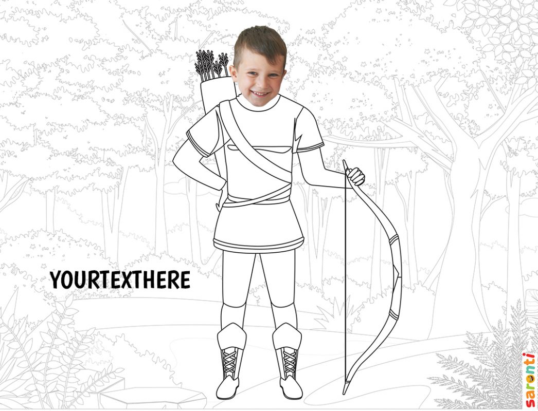 personalised-colouring-robin-hood2