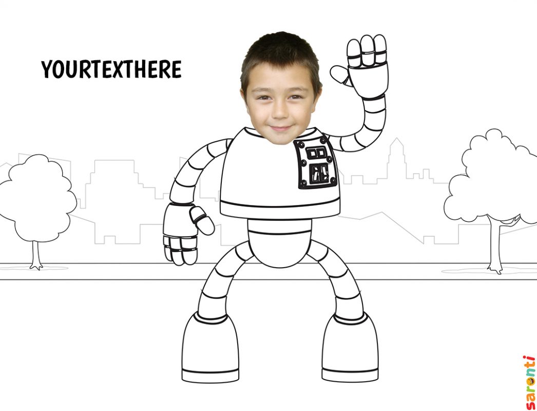 personalised-colouring-robot