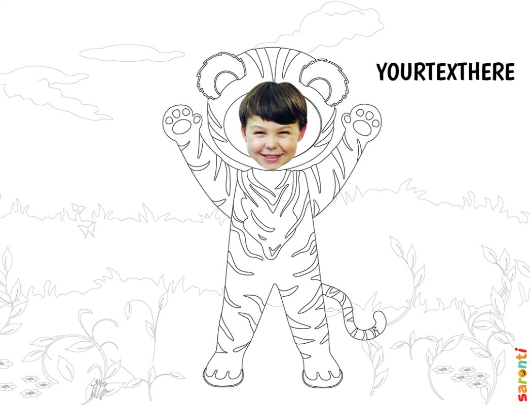 personalised-colouring-tiger