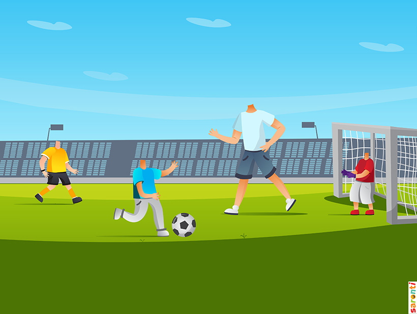 football-family-1-adult-3-kids