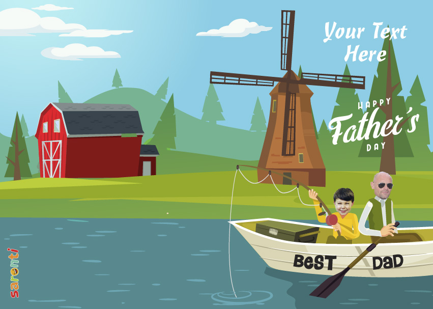 personalised-fathers-day-card-fishing-portrait