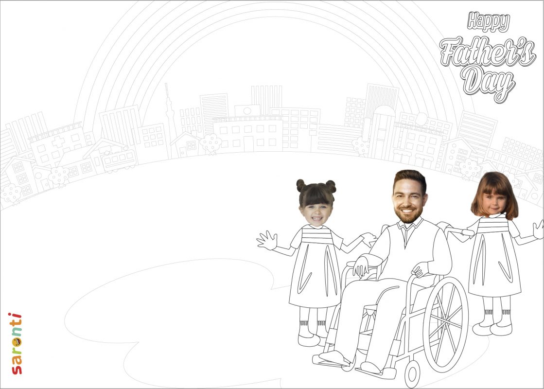 personalised-fathers-day-card-wheelchair-dad-2girls-colouring-01