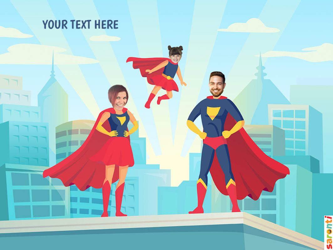 personalised-picture-family-superheroes-mum-dad-girl