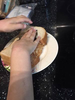 en appuyant sur le sandwich licorne 