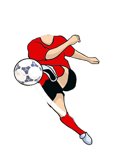 football-red-kids-character