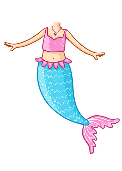 mermaid kids character