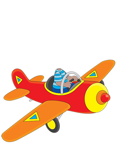 brown pilot kids character