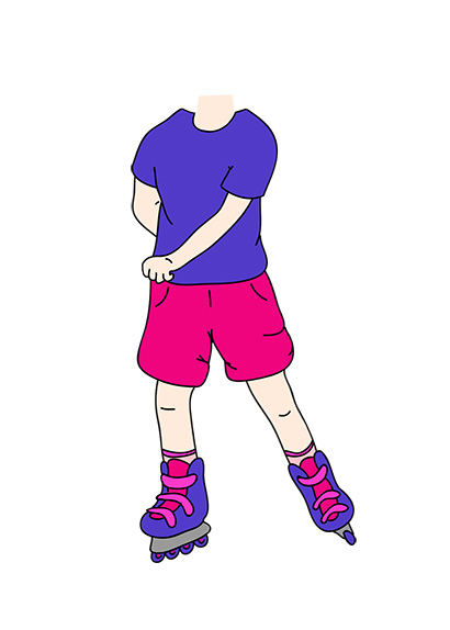 roller-skater-kids-character