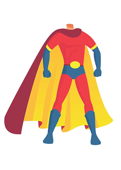 superhero2 kids character