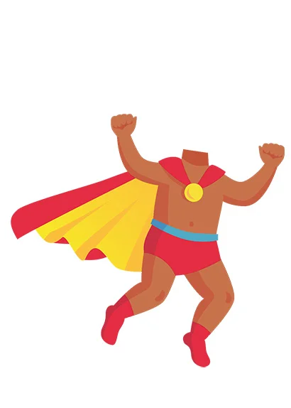 Brown superbaby kids character